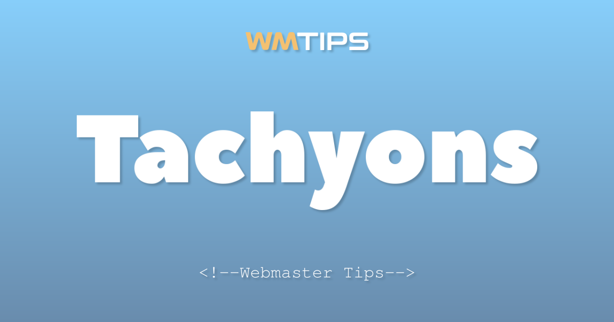 Tachyons Market Share, Usage Statistics & Top Sites (2026)