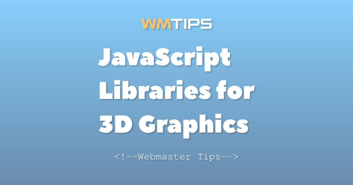 Top 8 JavaScript Libraries for 3D Graphics by Market Share (2026)