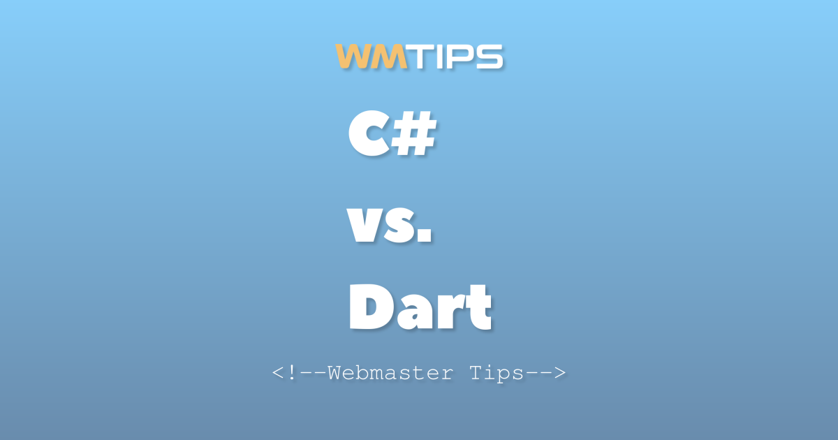 C# vs. Dart: 2026 Market Share & Usage Comparison