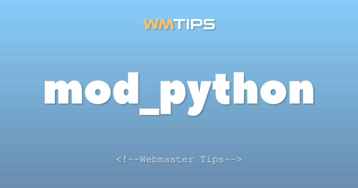 mod_python Market Share, Usage Statistics & Top Sites (2026)