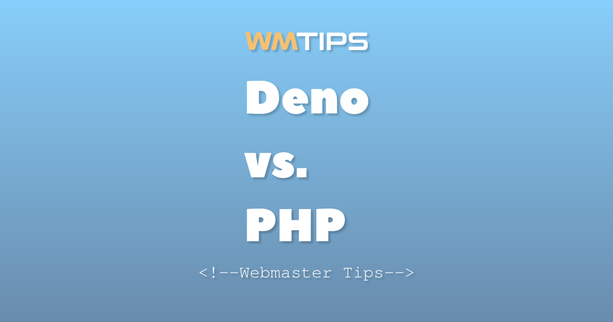 Deno vs. PHP: 2026 Market Share & Usage Comparison