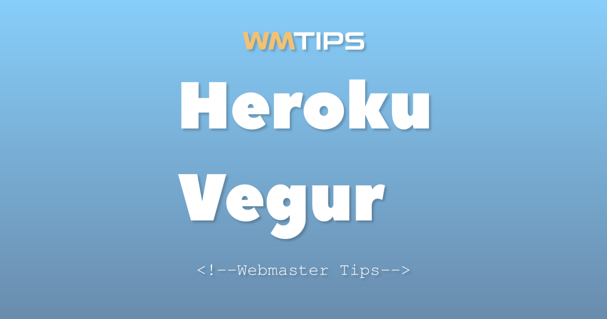 Heroku Vegur Market Share, Usage Statistics & Top Sites (2026)