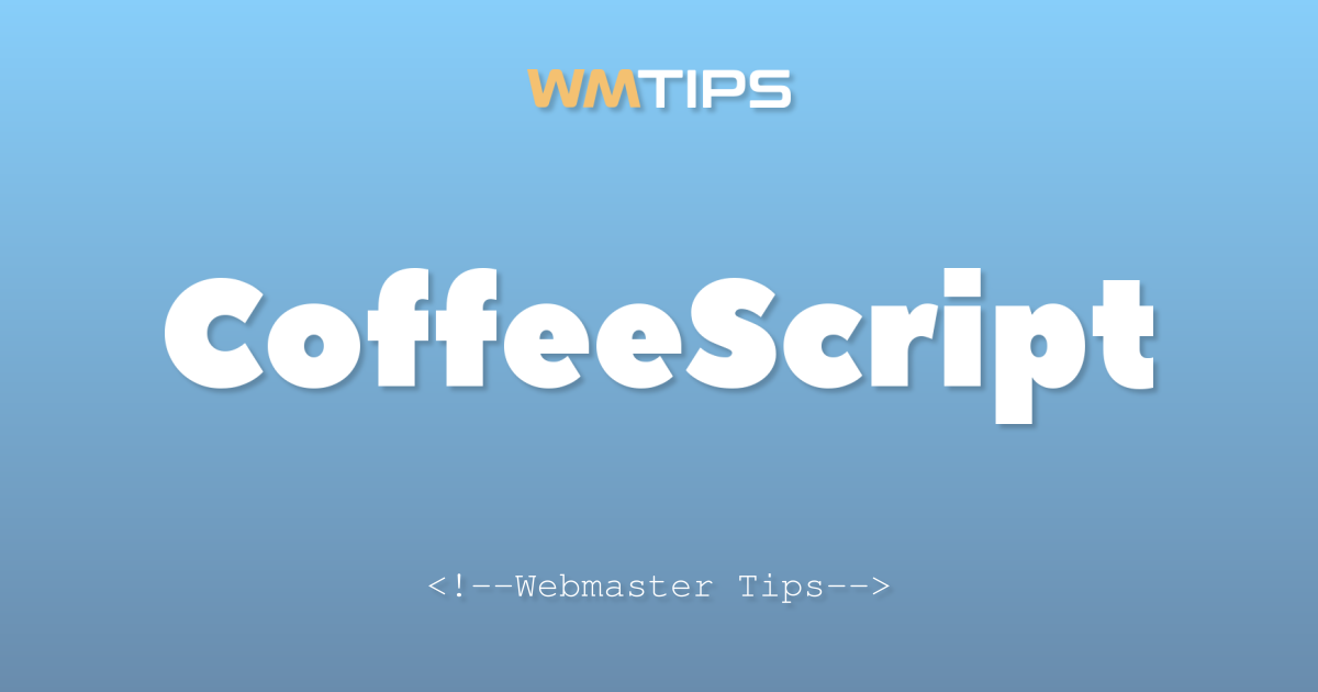 CoffeeScript Market Share, Usage Statistics & Top Sites (2026)