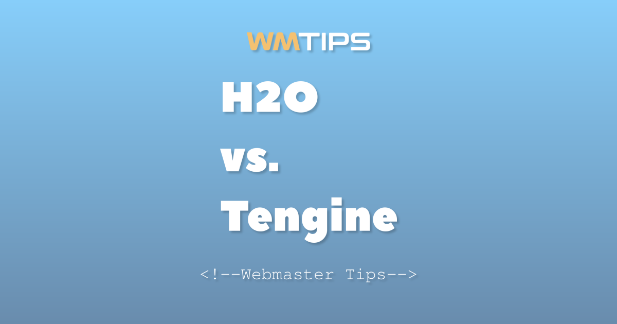 H2O vs. Tengine: 2026 Market Share & Usage Comparison