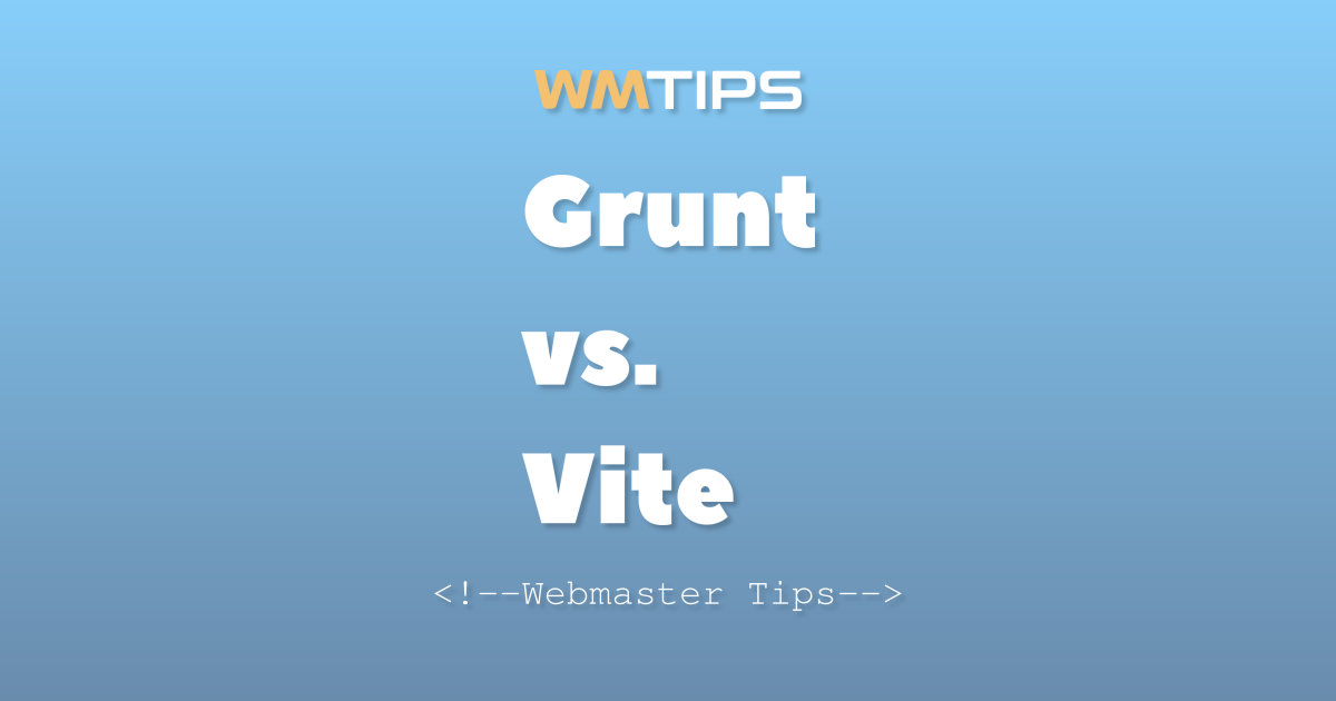 Grunt vs. Vite: 2026 Market Share & Usage Comparison