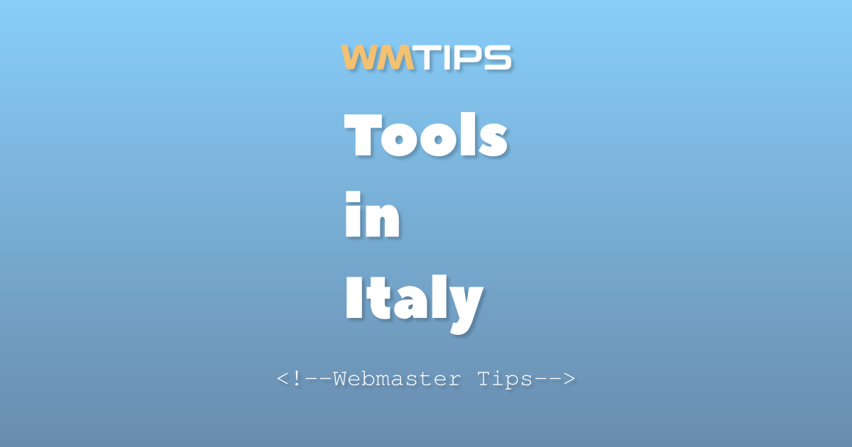 Top 18 Tools on the Web in Italy by Market Share (2026)
