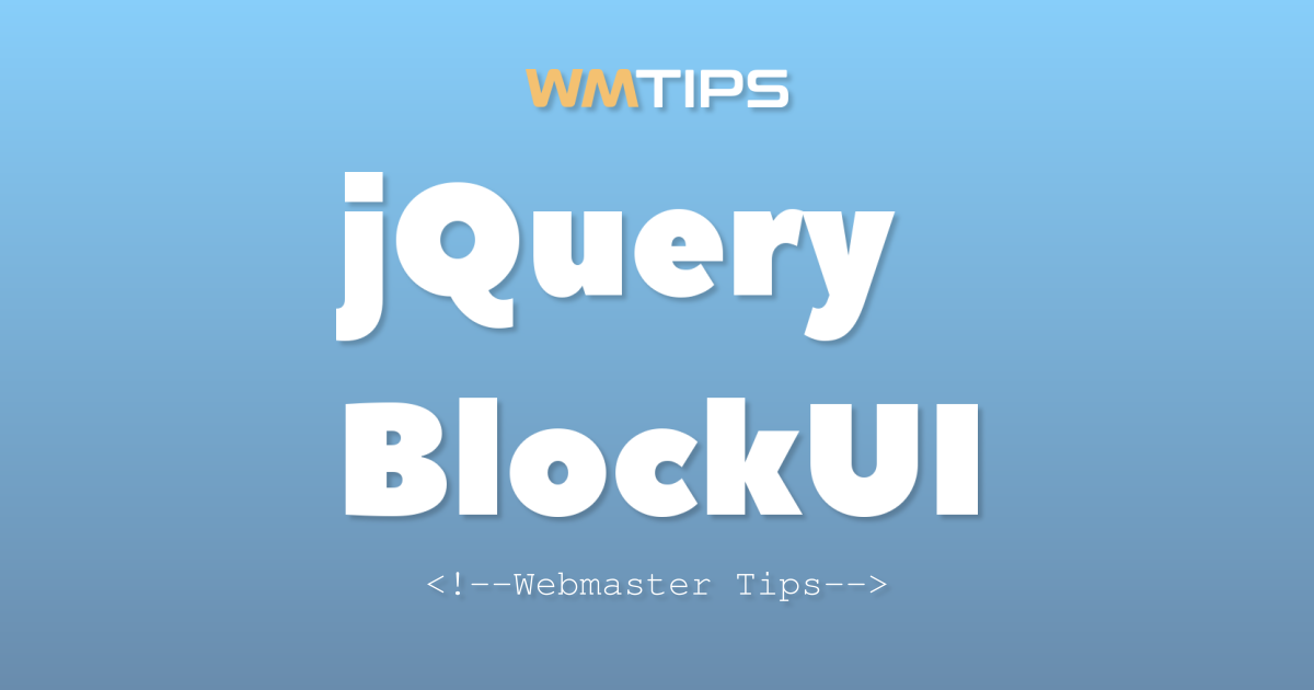 jQuery BlockUI Market Share, Usage Statistics & Top Sites (2026)