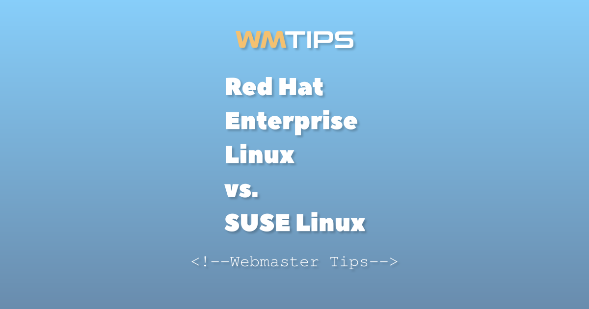 Red Hat Enterprise Linux vs. SUSE Linux: 2026 Market Share & Usage ...