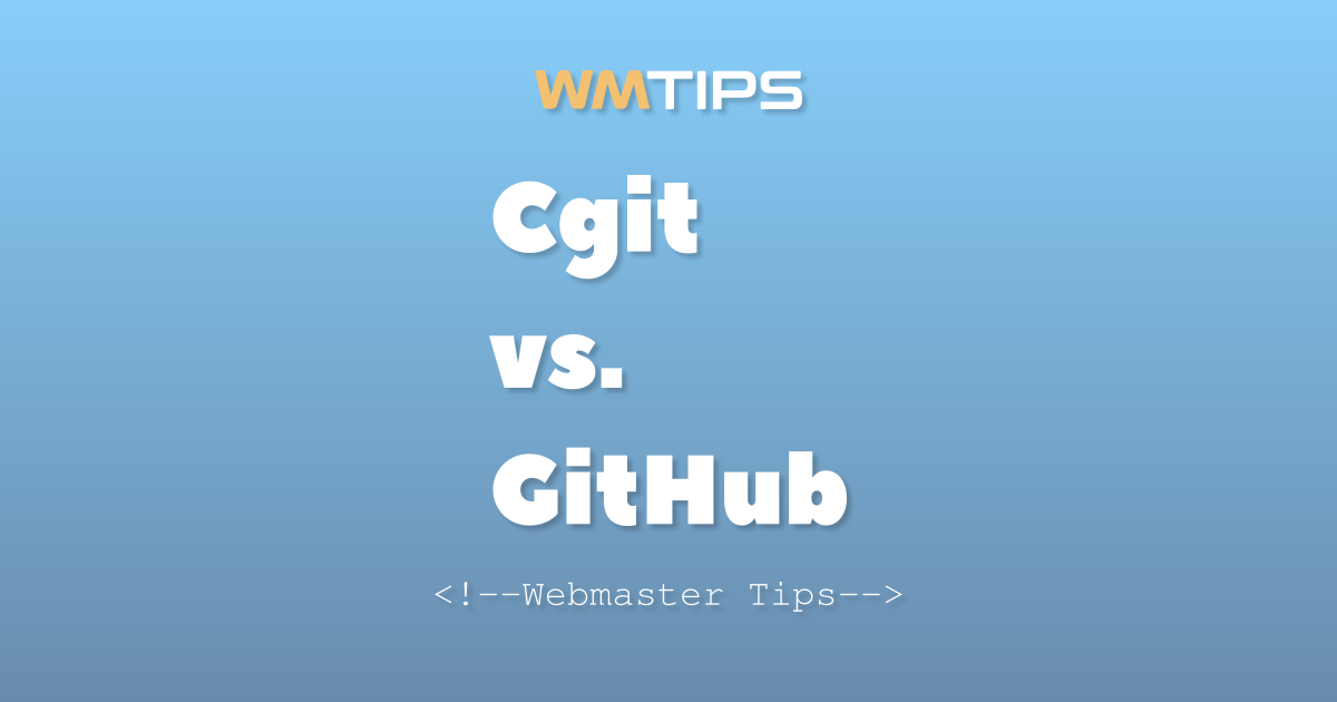 Cgit vs. GitHub: 2026 Market Share & Usage Comparison