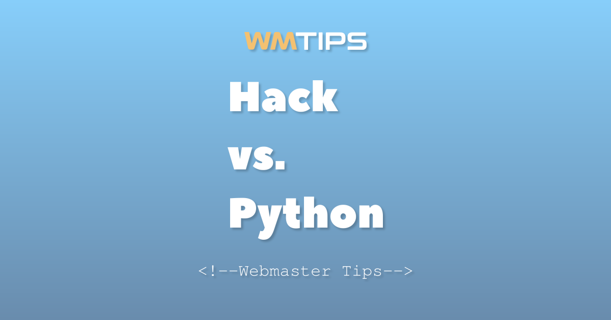 Hack vs. Python: 2026 Market Share & Usage Comparison