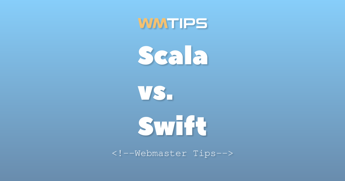 Scala vs. Swift: 2026 Market Share & Usage Comparison