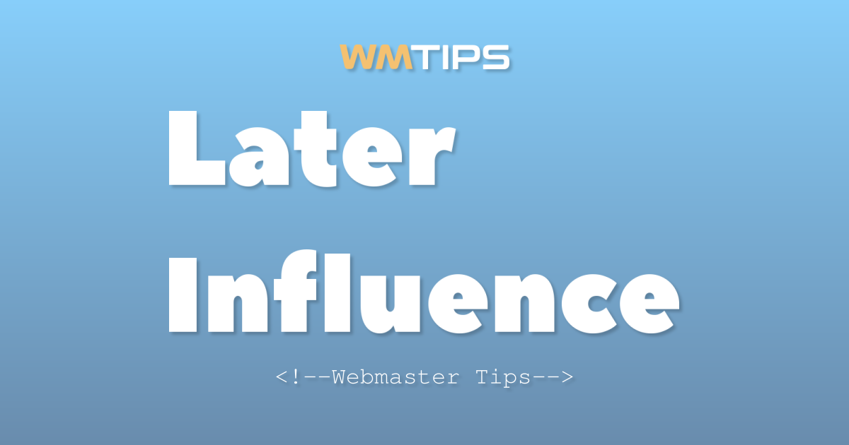 Later Influence Market Share, Usage Statistics & Top Sites (2026)