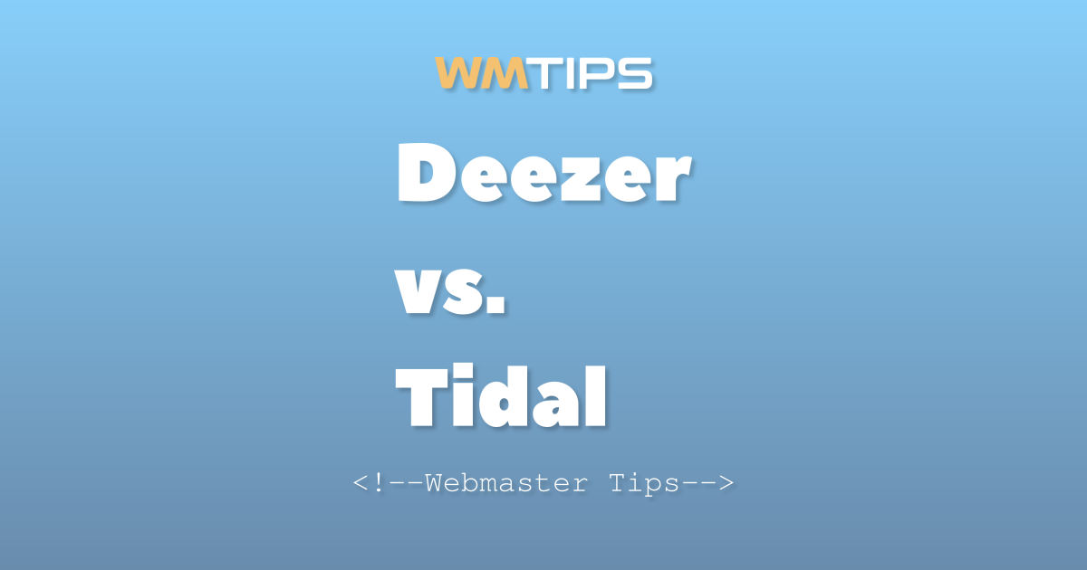 Deezer vs. Tidal: 2026 Market Share & Usage Comparison