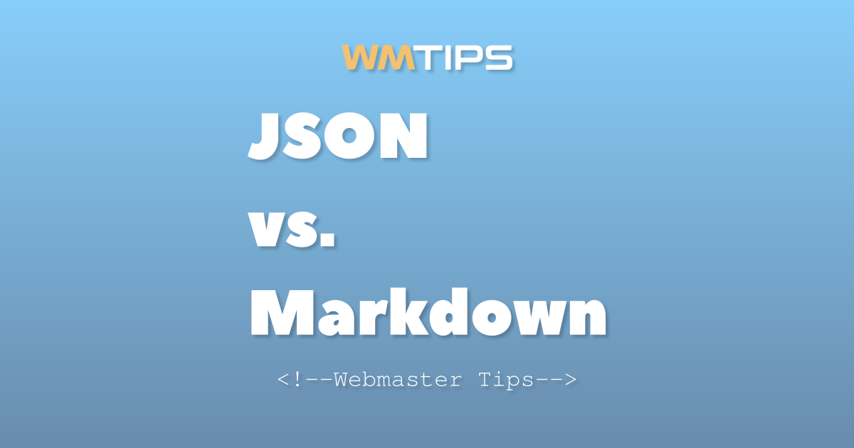 JSON vs. Markdown: 2026 Market Share & Usage Comparison