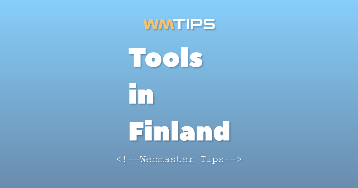 Top 13 Tools on the Web in Finland by Market Share (2026)