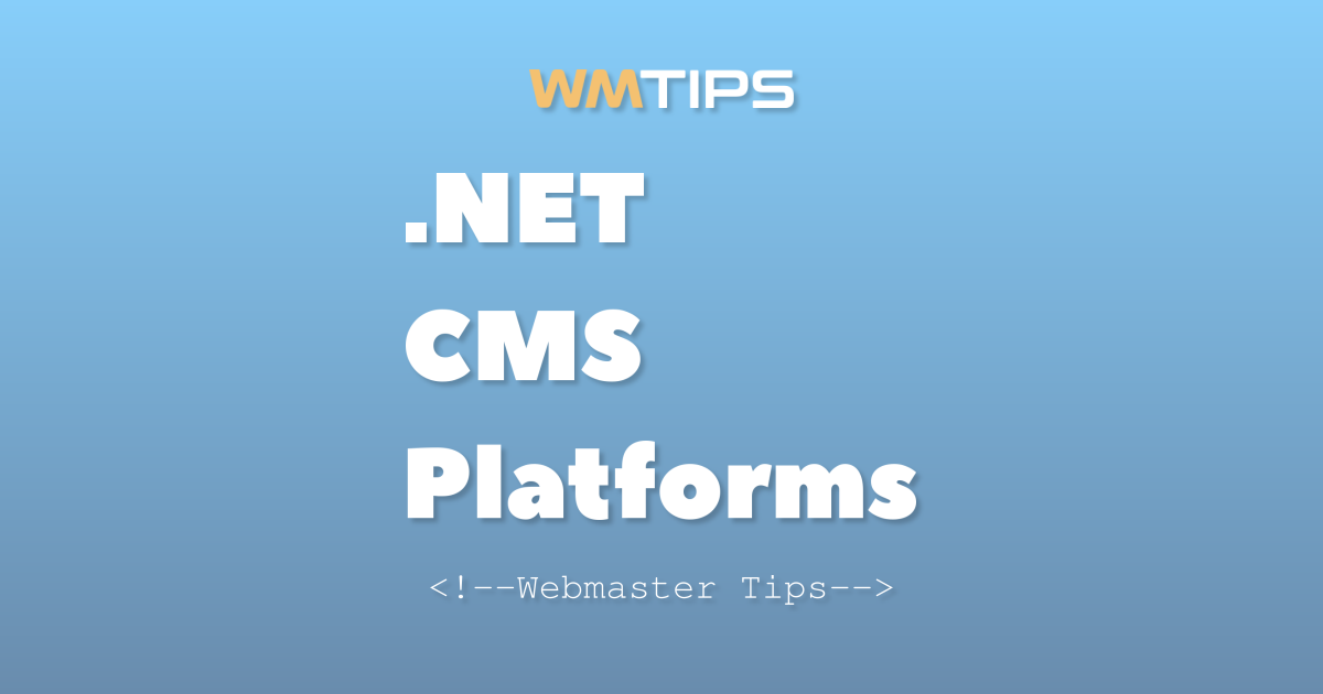 Top 17 .NET Content Management Systems (CMS) by Market Share (2026)