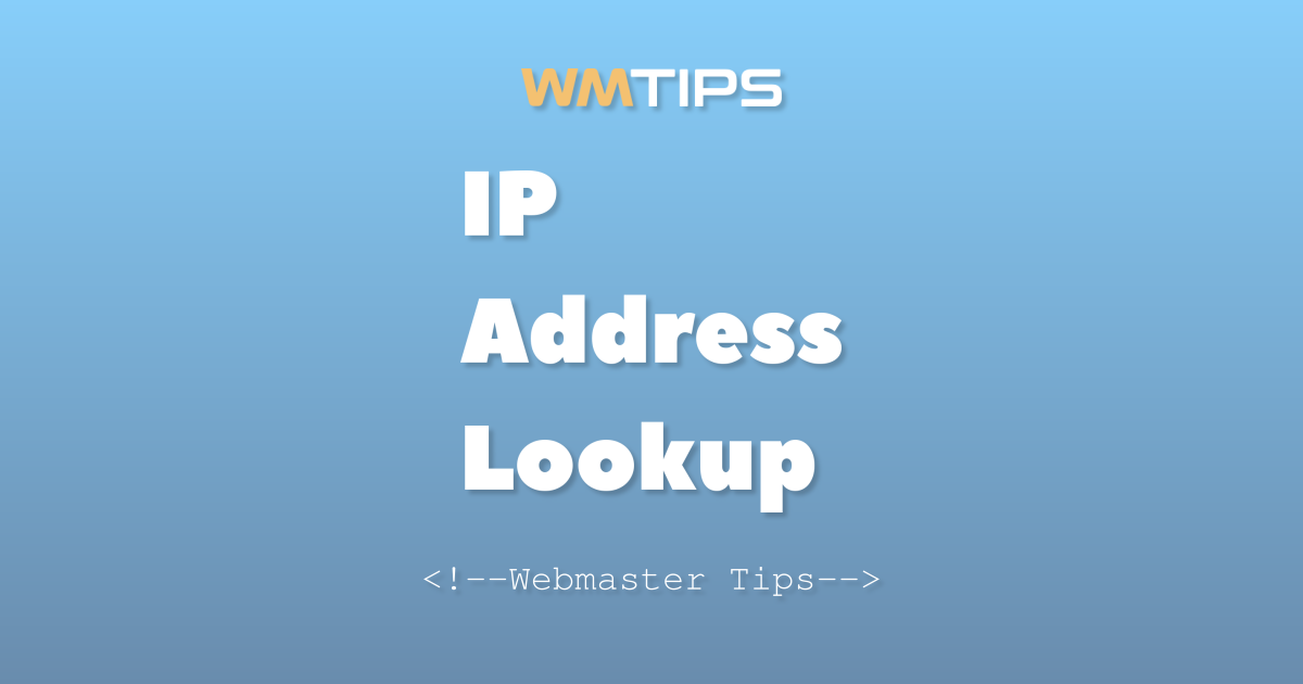 IP Address Lookup