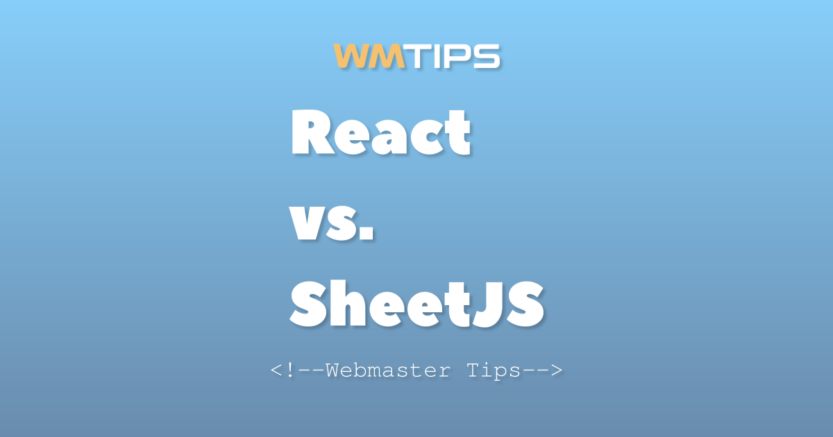 React vs. SheetJS: 2026 Market Share & Usage Comparison