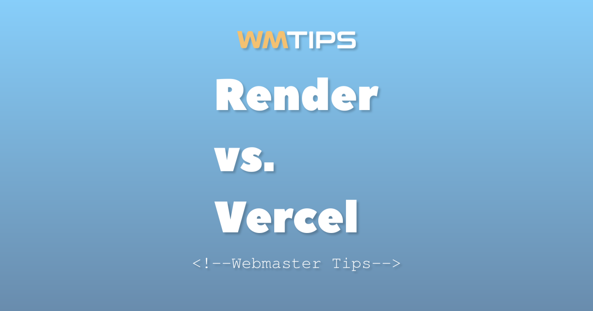 Render vs. Vercel: 2026 Market Share & Usage Comparison