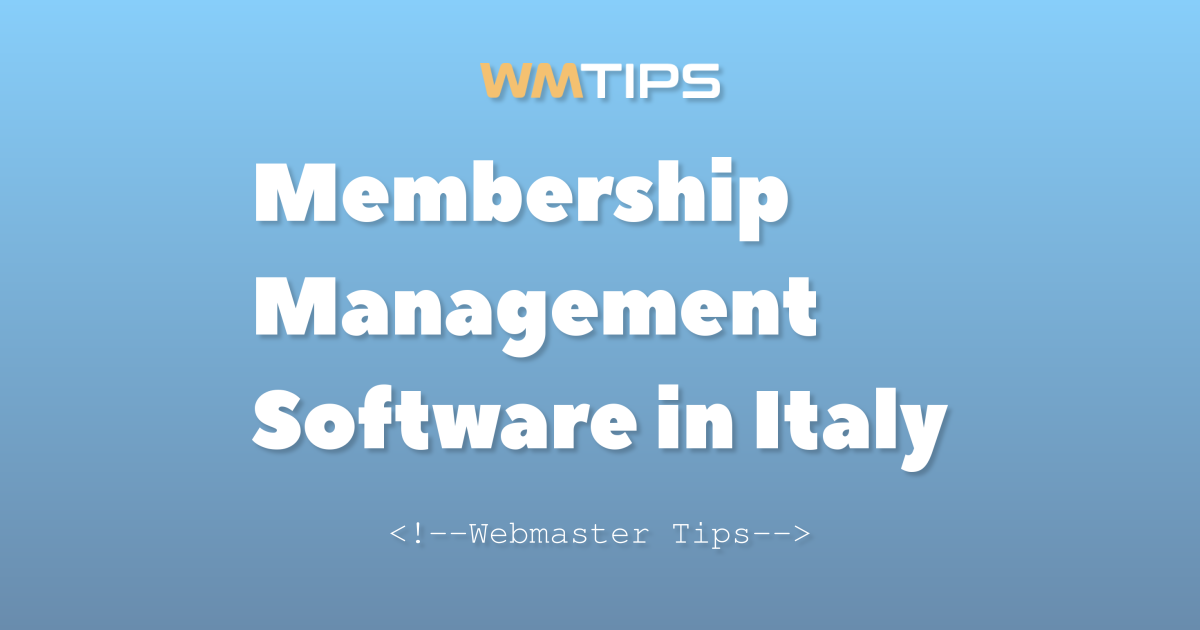 Top 17 Membership Management Software in Italy by Market Share (2026)