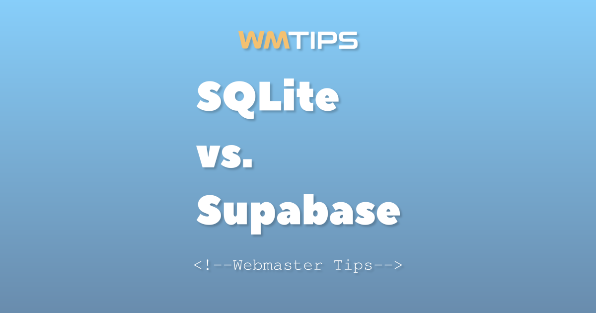 SQLite vs. Supabase: 2026 Market Share & Usage Comparison