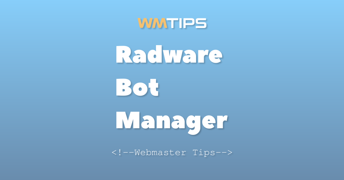Radware Bot Manager Market Share, Usage Statistics & Top Sites (2026)