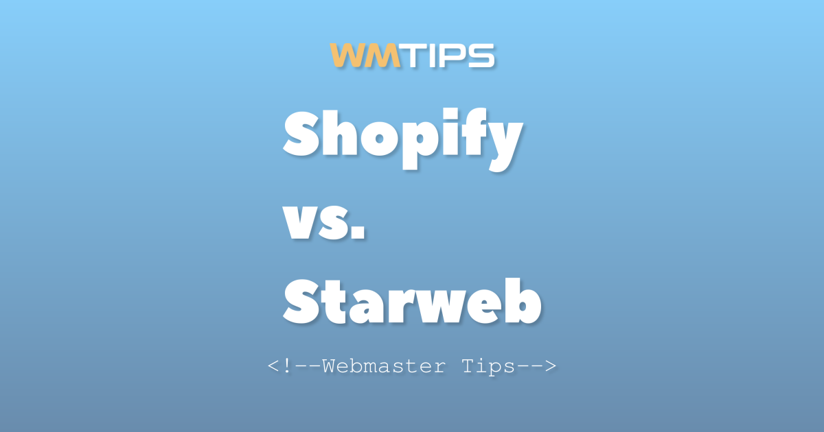 Shopify vs. Starweb: 2026 Market Share & Usage Comparison