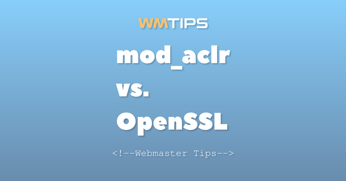 mod_aclr vs. OpenSSL: 2026 Market Share & Usage Comparison