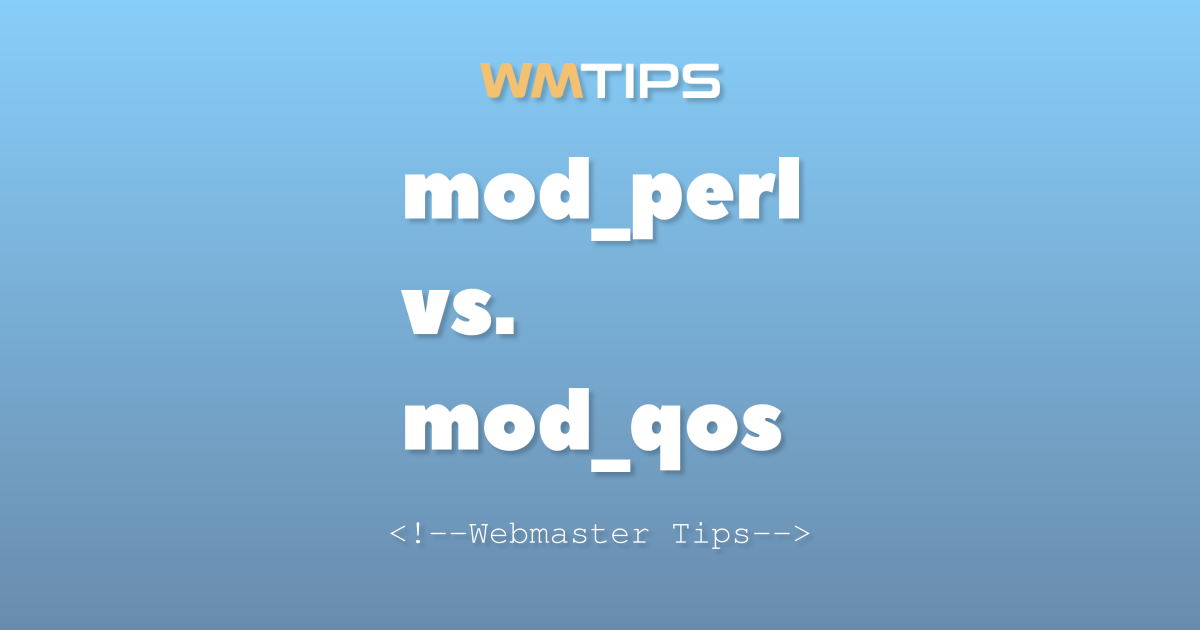 mod_perl vs. mod_qos: 2026 Market Share & Usage Comparison