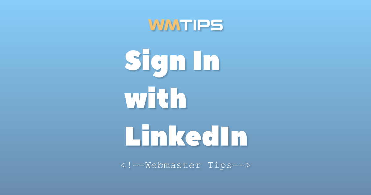 Sign In with LinkedIn Market Share & Usage Statistics (2026)