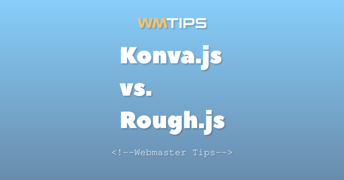 Konva.js vs. Rough.js: 2026 Market Share & Usage Comparison