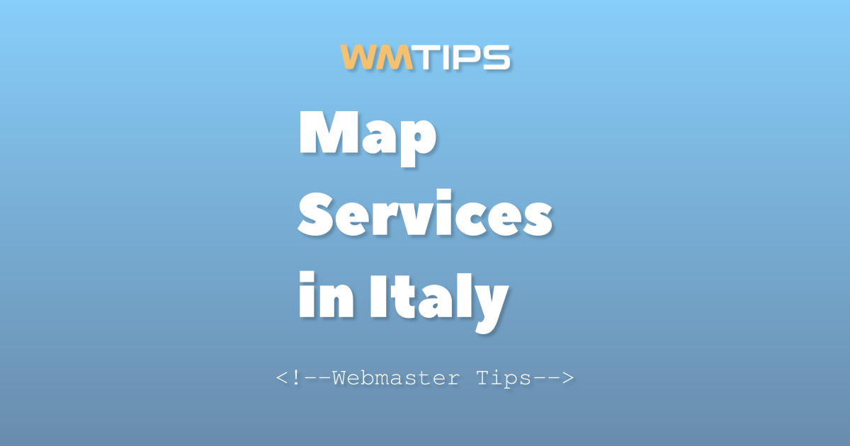 Top 17 Online Mapping Services in Italy by Market Share (2026)