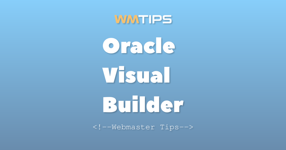 Oracle Visual Builder Market Share & Usage Statistics (2026)