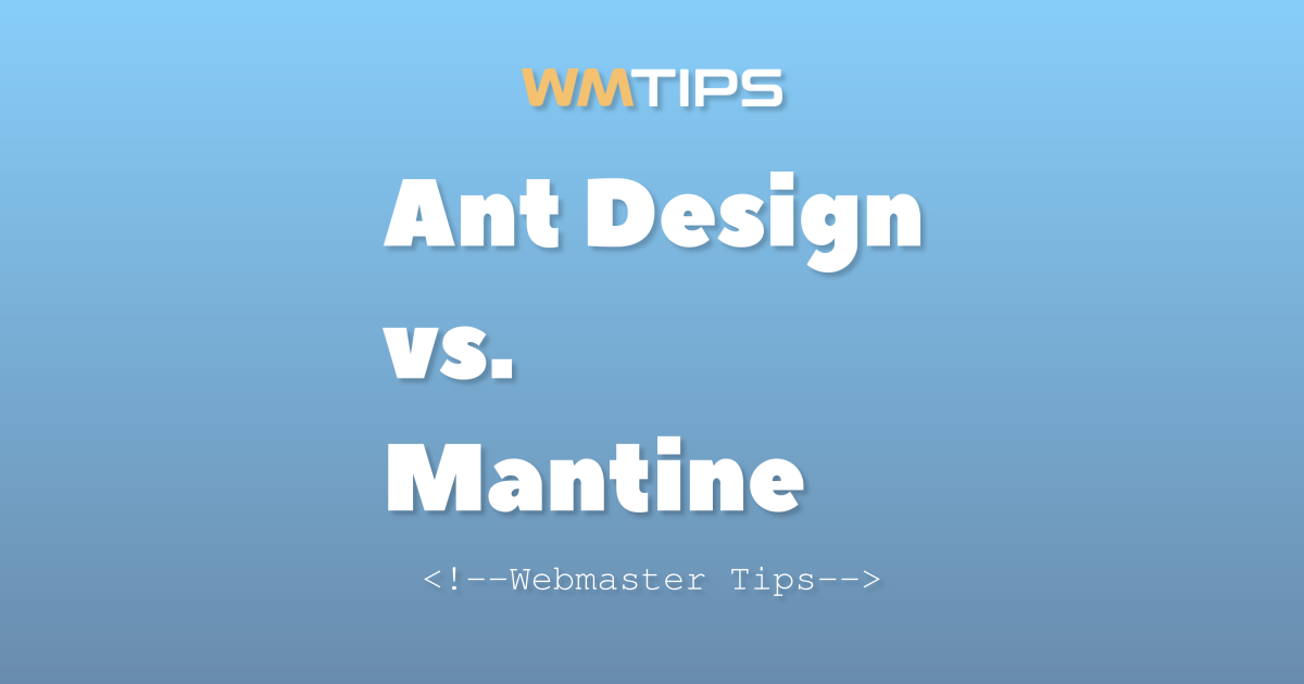 Ant Design vs. Mantine: 2026 Market Share & Usage Comparison