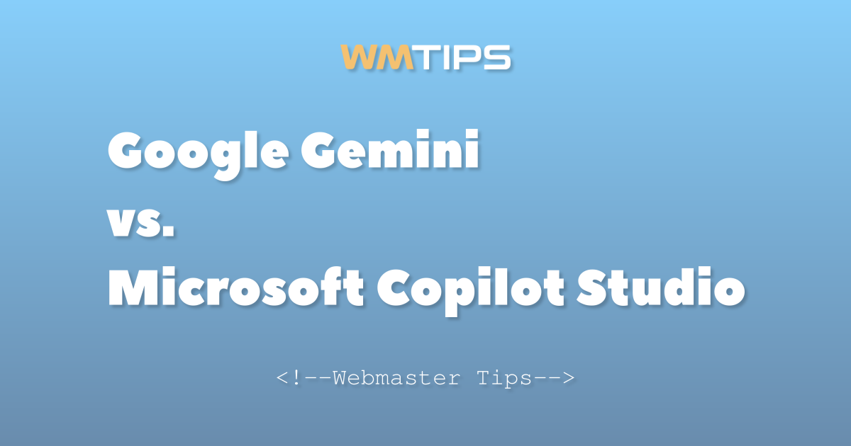 Google Gemini vs. Microsoft Copilot Studio: 2026 Market Share & Usage ...