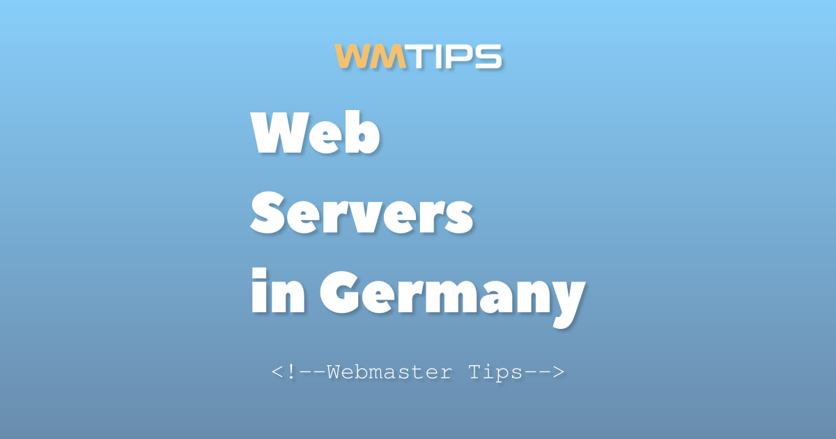Top 25+ Web Servers in Germany by Market Share (2026)