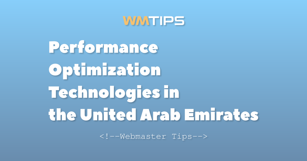 Top 25+ Performance Optimization Technologies on the Web in the United ...