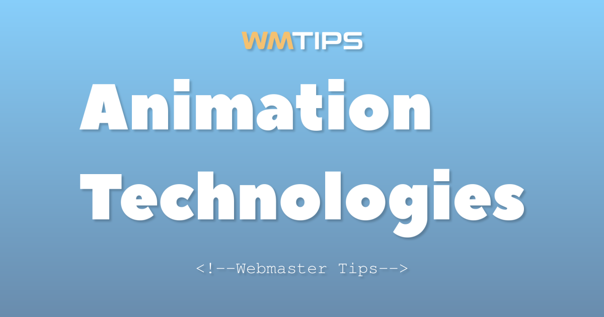 Top 25+ Animation Technologies on the Web by Market Share (2026)
