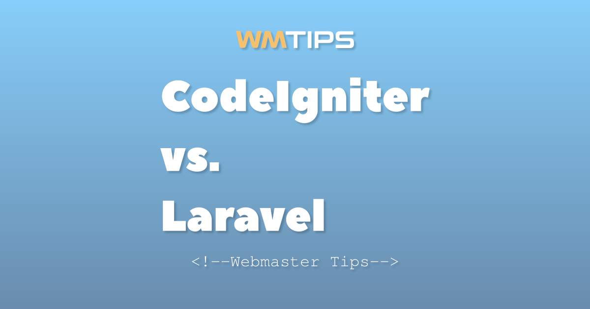 CodeIgniter vs. Laravel: 2026 Market Share & Usage Comparison
