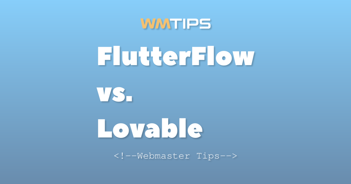 FlutterFlow vs. Lovable: 2026 Market Share & Usage Comparison
