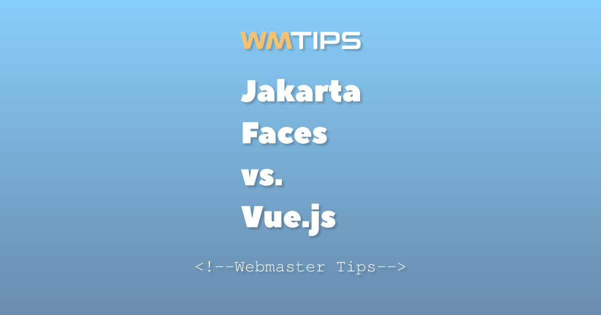 Jakarta Faces vs. Vue.js: 2026 Market Share & Usage Comparison