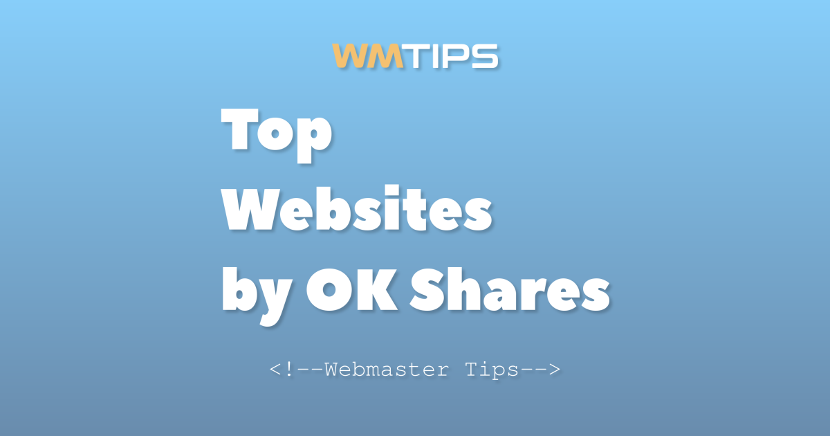 Top Websites by OK Shares