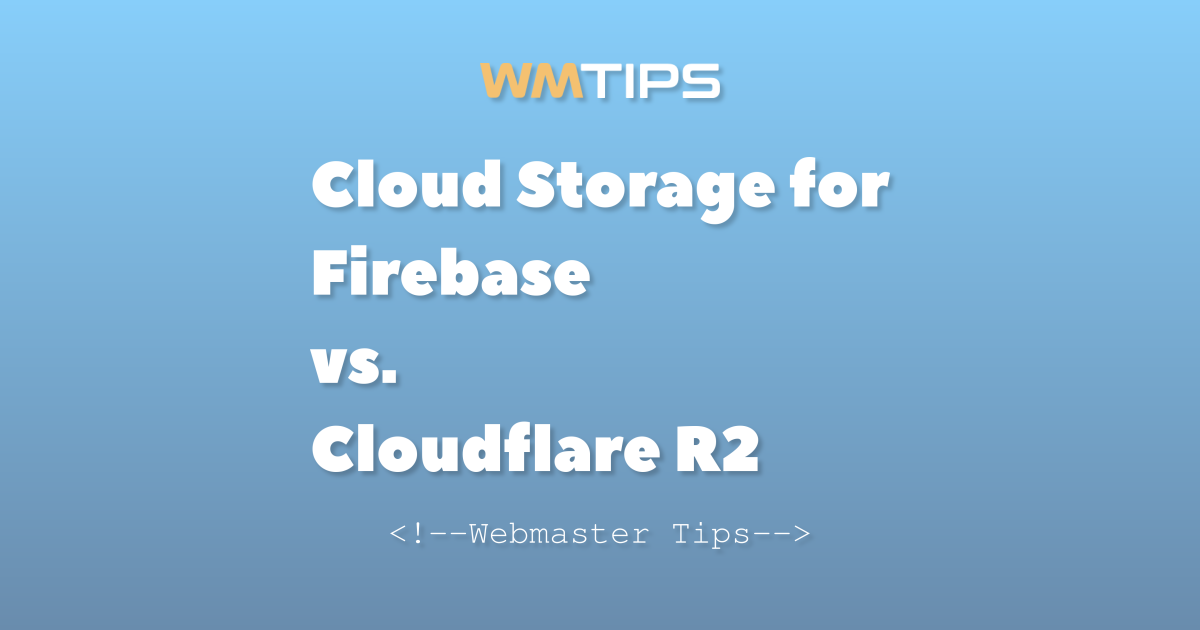 Cloud Storage for Firebase vs. Cloudflare R2: 2026 Market Share & Usage ...