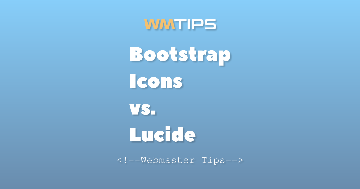 Bootstrap Icons vs. Lucide: 2026 Market Share & Usage Comparison