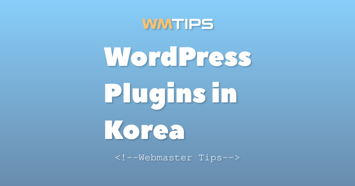 Top 25+ WordPress Plugins in Korea by Market Share (2026)