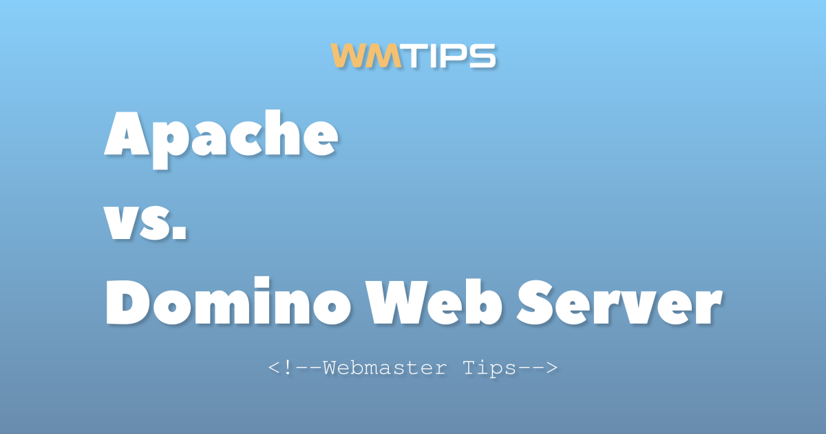 Apache vs. Domino Web Server: 2026 Market Share & Usage Comparison