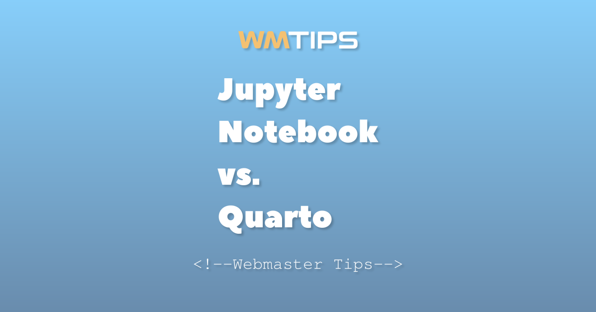 Jupyter Notebook vs. Quarto: 2026 Market Share & Usage Comparison