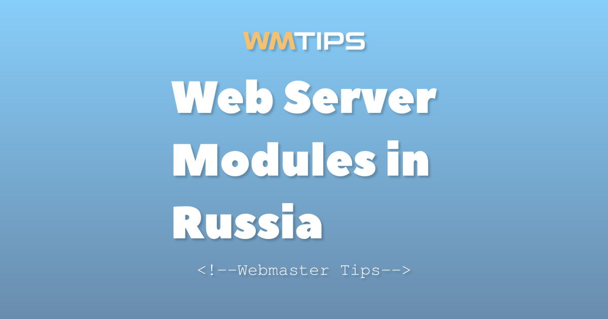 Top 20 Web Server Modules in Russia by Market Share (2026)