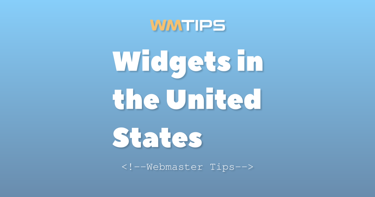 Top 25+ Widgets on the Web in the United States by Market Share (2026)