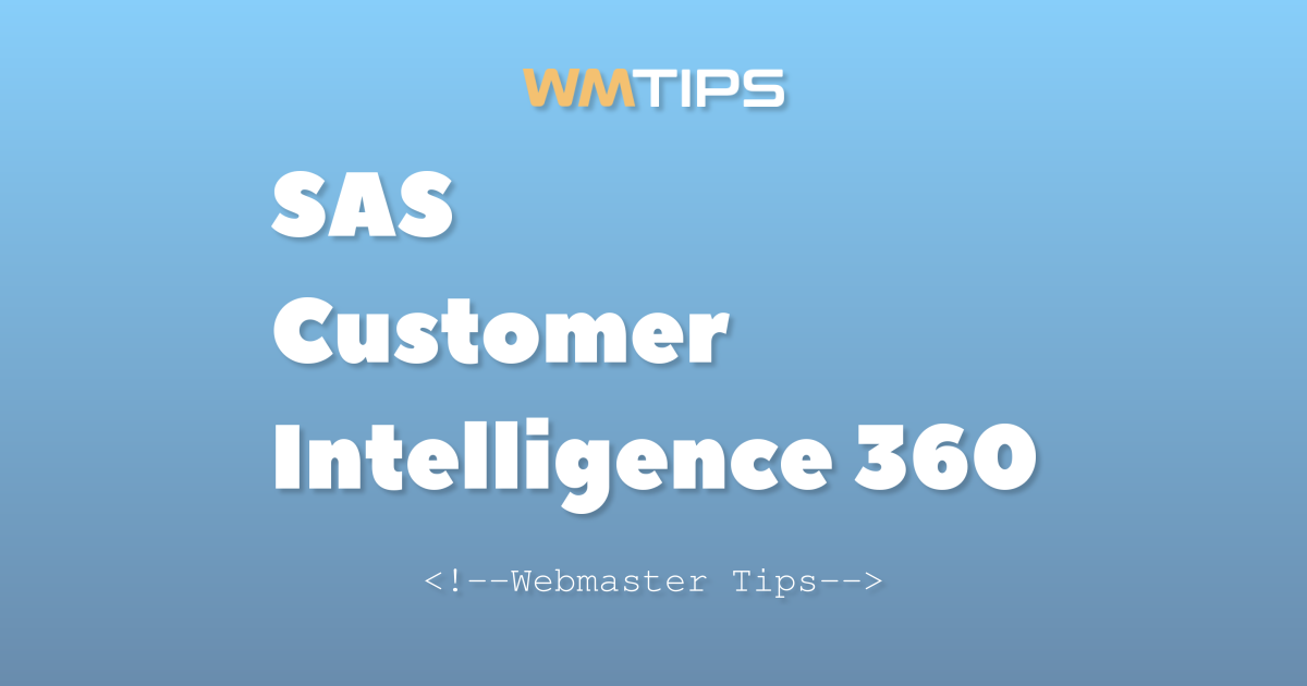 SAS Customer Intelligence 360 Market Share & Usage Statistics (2026)